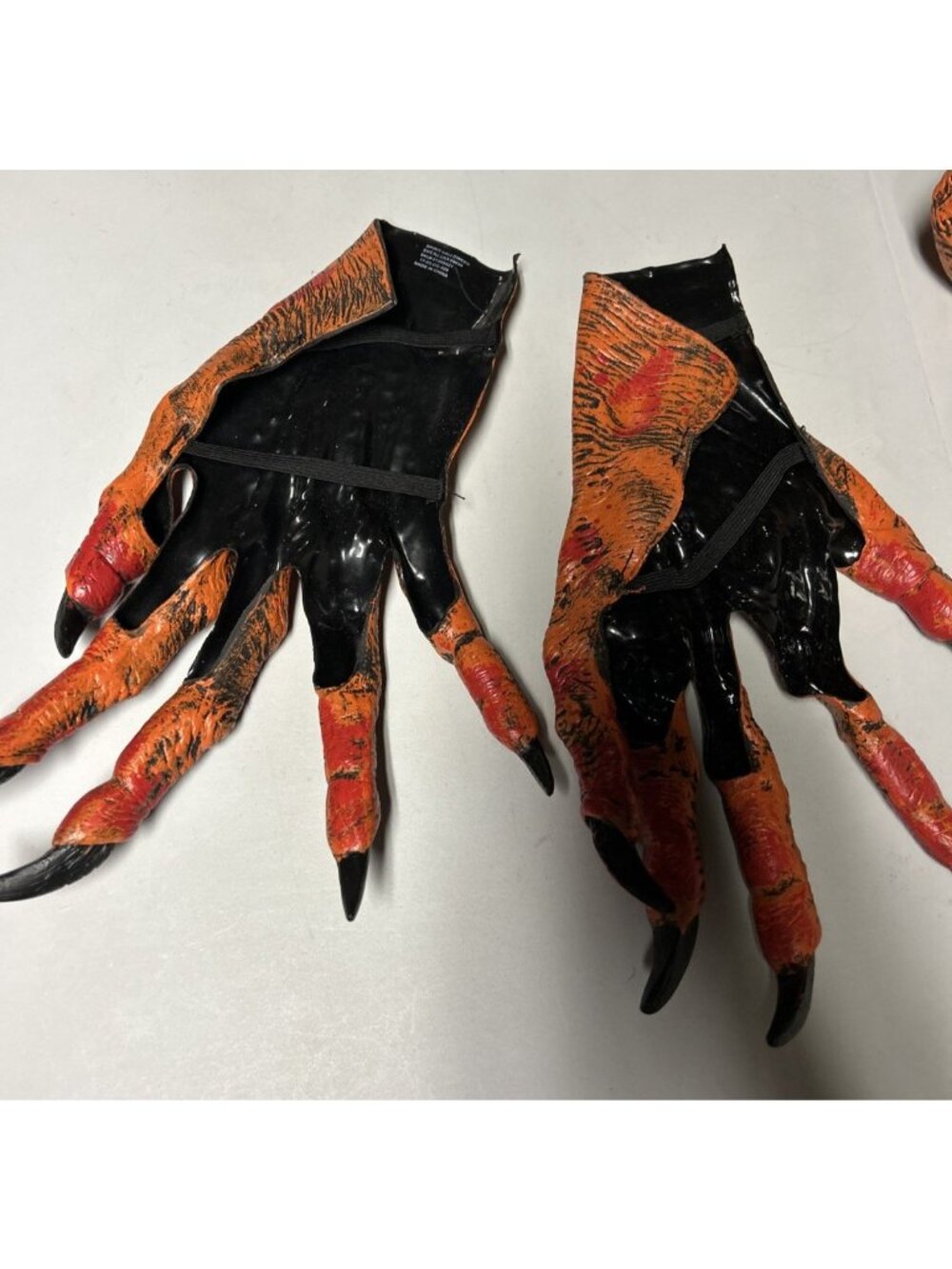 Scary Pumpkin Jack O Lantern Halloween Costume Spirit Orange Rubber Trick Treat - Picture 6 of 10